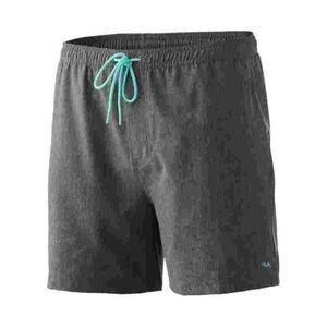Huk Volley 5.5” Men’s Size S Swim Shorts With Anti-Chafing Liner